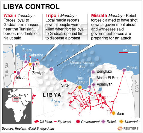 Libya Map Oil