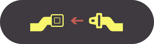 A seatbelt sign always on